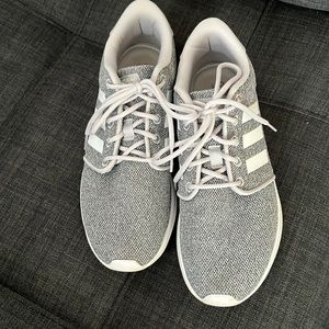 Adidas sneakers, gray and white size 7.5